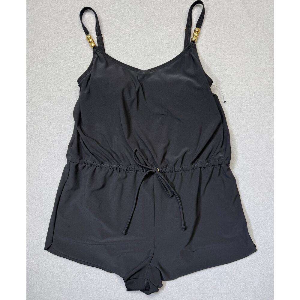 Beyond Control Women's Citizen Blouson Romper Swimsuit Black 8 $128